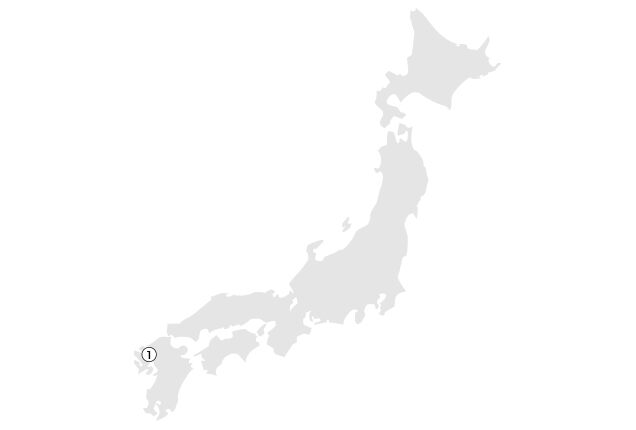 Location Map of Raw Materials Plants (Japan)